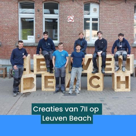 Creaties van 7II op Leuven Beach